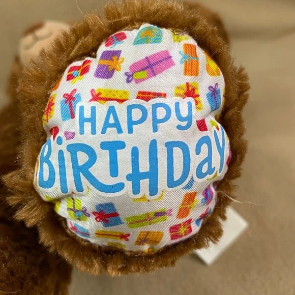Build A Bear Workshop Brown Teddy Bear Happy Birthday Plush‎ Stuffed Animal Toy - Picture 6 of 8